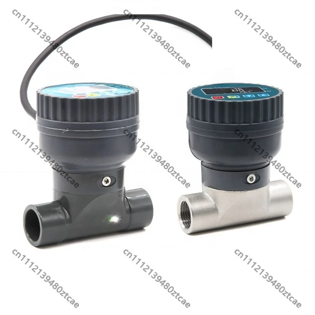 Industrial Turbine Flow Gauge DN15, Dual Material Available, 10-150LPM, Multiple Signal Output, OEM Customization Accepted