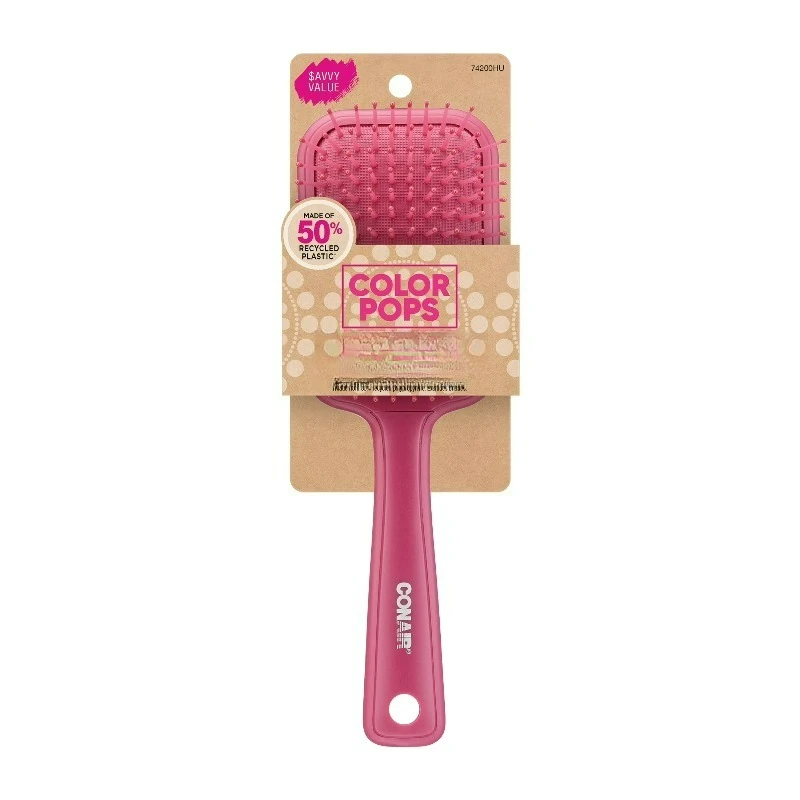 

Color Pops Paddle Hair Brush, Detangle, Recycled Material