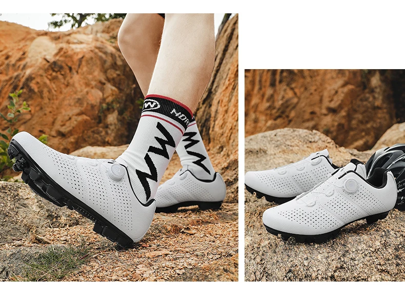 MTB Fahrradschuhe für Herren Flache Pedalschuhe Leichte Rutschfeste Selbstverriegelnde Schuhe für Damen Outdoor-Radsport Rennradschuhe – Detail 27