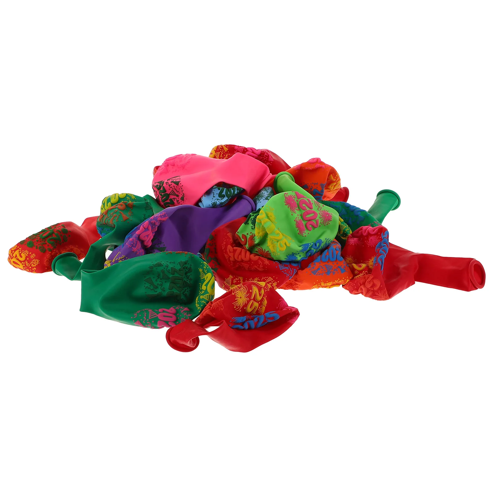 

100Pcs New Year Balloons 12 Inch Thick Latex Colorful Party Decorations for 2025 Christmas Spring Festival Celebration