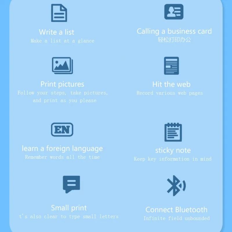 Customized. Convenient Pocket Printer Students, Error Correction Thermal Mobile Photo Data Memo Printer Manuf