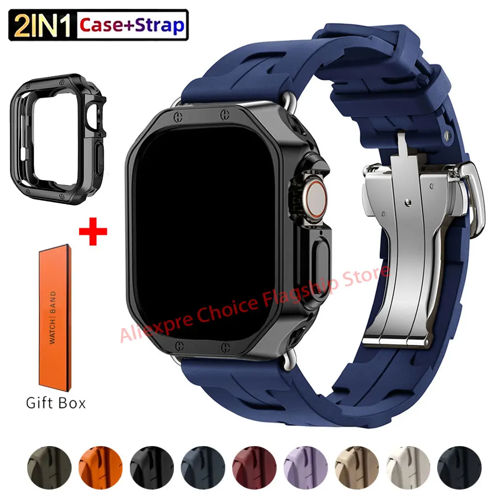 Kelim Single Tour Armband für Apple Watch 46/42 mm Ultra 49 mm Band Soft TPU Case Strap Iwatch 10 11 9 8 7 45/44/40 mm Zubehör