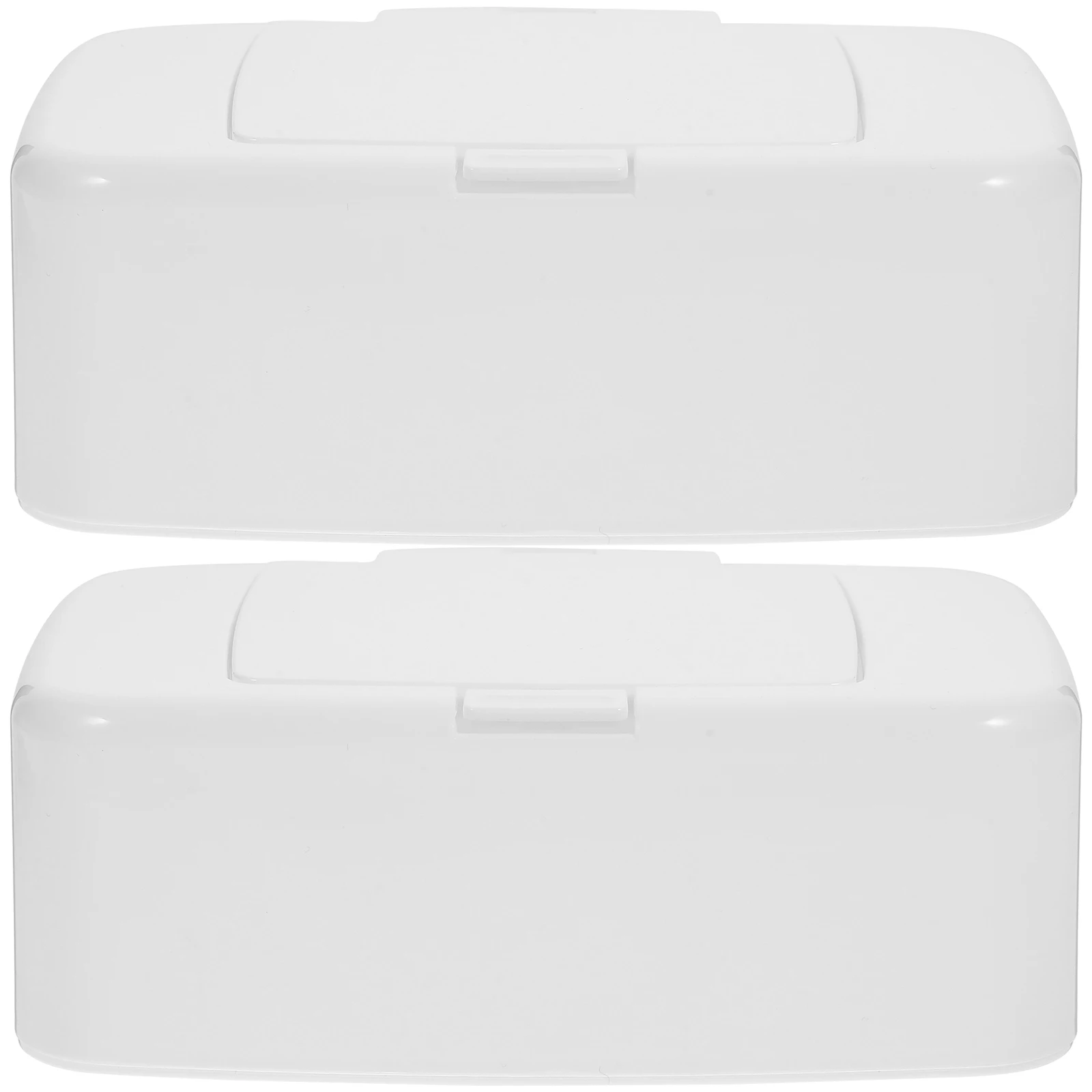 Portable Wipes Dispenser White Button Box For Home Bathroom Travel Refillable Reusable Container Tissue Holder Storage