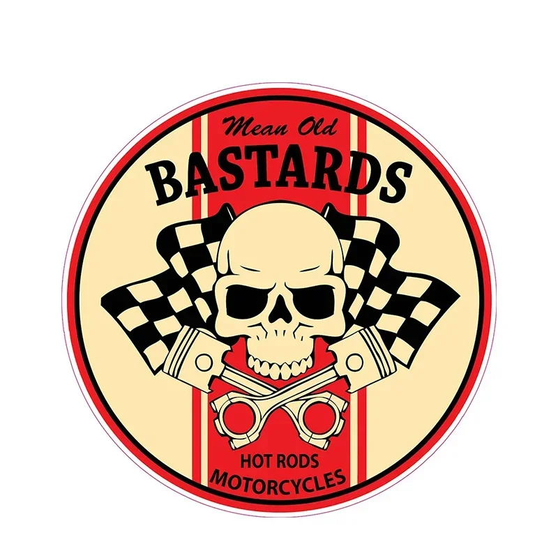 Personality Mean Old Bastard Car Stickers Waterproof Cover Scratch Motorcycle Vinyl Decals JDM Bike Offroad Car Decoration