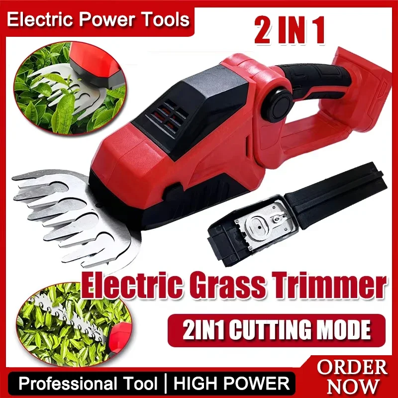 

Подходит для Milwaukee 2 в 1, электрический триммер для травы, беспроводной триммер для живой изгороди, триммер для втулки, ножницы для травы, ручной садовый инструмент для аккумулятора 20 В