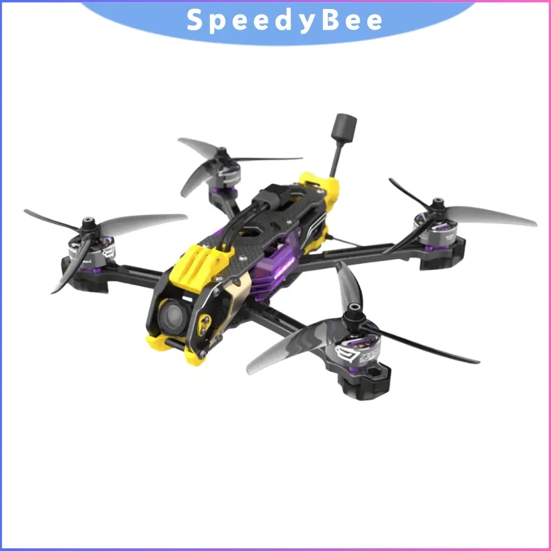 

Дрон SpeedyBee Mario 5 FPV с воздушным блоком DJI O4 PRO, стек F405 55A и двигателем 2306,5 1880KV, комбинированный готовый к полету 6S