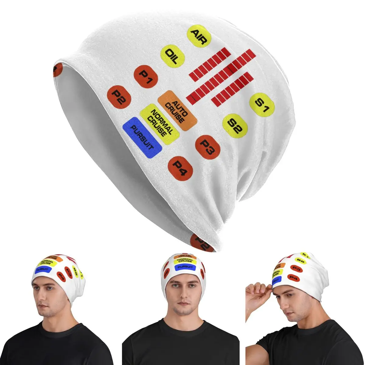 Kitt Voice Box Knight Rider Warm Knitted Cap Hip Hop Bonnet Hat Autumn Winter Outdoor Beanies Hats for Unisex Adult