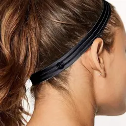 Bandas de sudor antideslizantes para mujeres y hombres, bandas para el cabello de fútbol y Yoga, Goma elástica fina, diadema deportiva, accesorios para el cabello, envoltura para la cabeza, 1 unidad