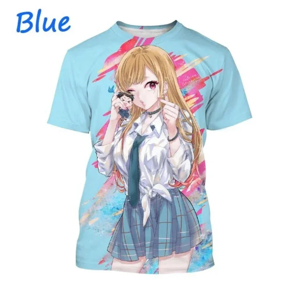 Summer Harajuku Anime Character Men's and Women's Printed 3D T-shirt O-neck Breathable Short Sleeve Casual Daily Fashion Top 6XL