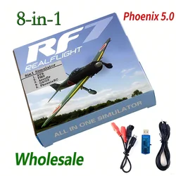 Simulatore di volo RC 8 in1 simulazione USB per supporto Realflight G7.5 G7 G6.5 G5 Flysky FS-I6 TH9X phoenix ix5