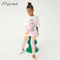 Completo per bambini medio e piccolo casual girocollo pantaloni a maniche corte abbigliamento per bambini femminile set di due pezzi per bambini