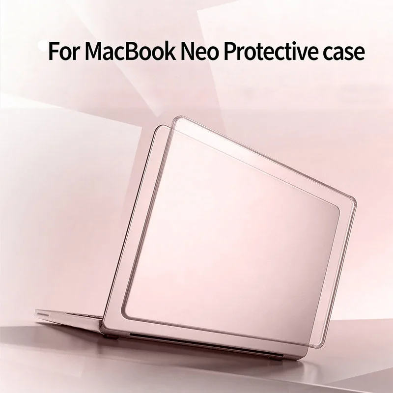 2026 Laptop Case for Macbook Neo 13 Inch a3404 Transparent Scratch Protective Resistant Case Easy to Snap on a18 Pro