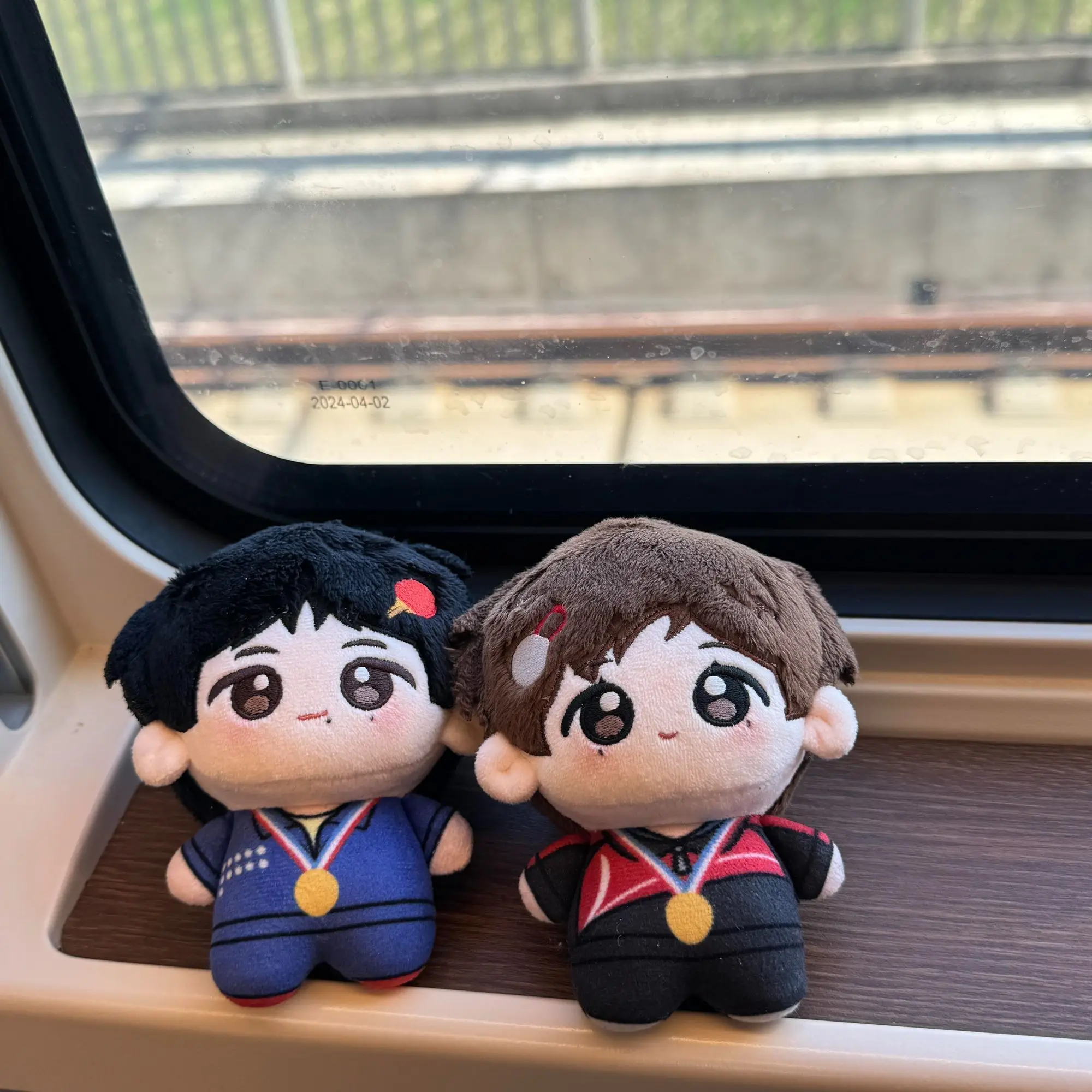 Wypchana 10cm Gra Anime 5114 Wang Chuqin & Sun Yingsha Kwiatowy Napis Ciało Pluszowa Lalka Zabawka Miękka Przebieranka Bawełniana Prezent dla Dziecka