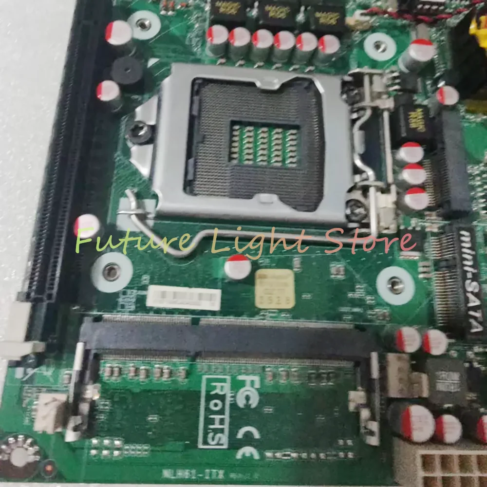 NLH61-ITX REV: 1.0 Computer Industrial Control Motherboard LGA1155 Dual Gigabit Ethernet Ports