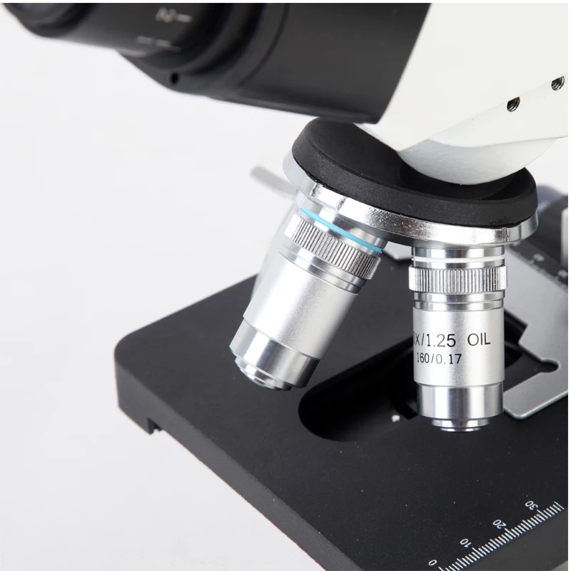 Professional laboratory research 40X-2500X compound trinocular  microscope for adults students with storage bag