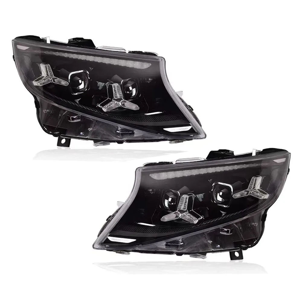 

Обновление новых фонарей для Benz Vito W447, налобный фонарь 2016-2023, DRL, динамический указатель поворота, светодиодные фары, автоаксессуары