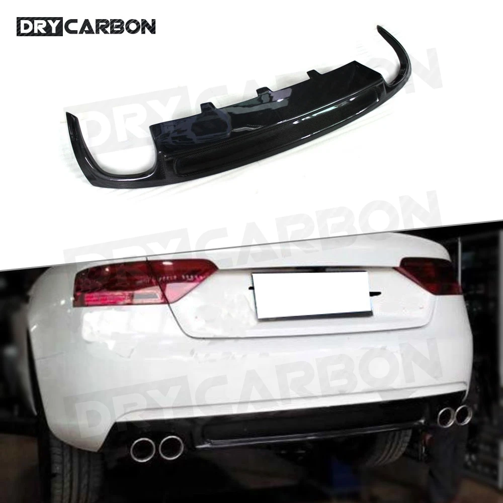 

For Audi A5 Standard 2013-2016 Carbon Fiber / FRP Rear Bumper Lip Diffuser Spoiler Car Styling