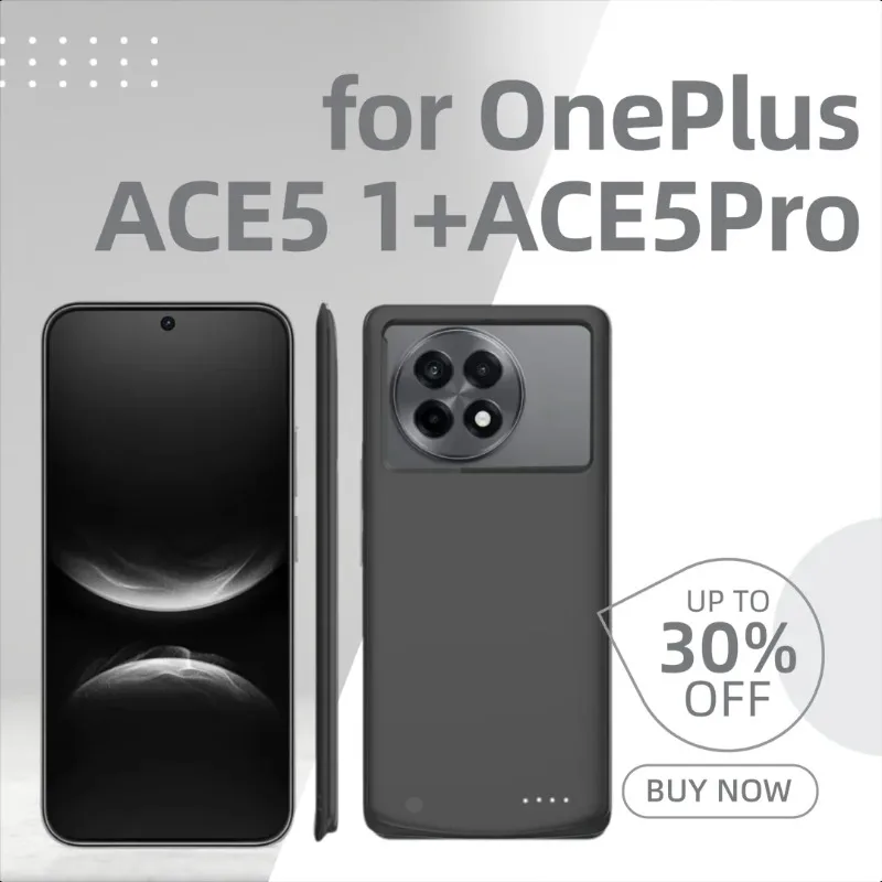 

Portable Clip-on Battery Charger for OnePlus ACE5 1+ACE5Pro Racing Edition/Ultra Edition Mobile Phones Portable Power Bank