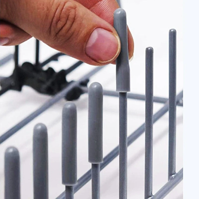 

Dishwasher Rack Caps Tip Tine Cover Cap Flexible Round End Caps Protective Sleeves For Sharp Article To Prevent Collision