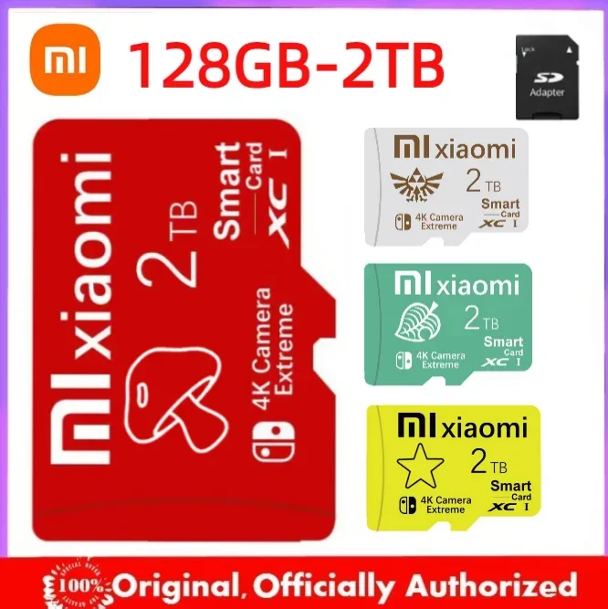 Xiaomi Original Micro TF SD Card 2TB High Speed Micro SDCX 1TB TF SD Memory Card Mobile Phone Computer Camera Flash Memory Card