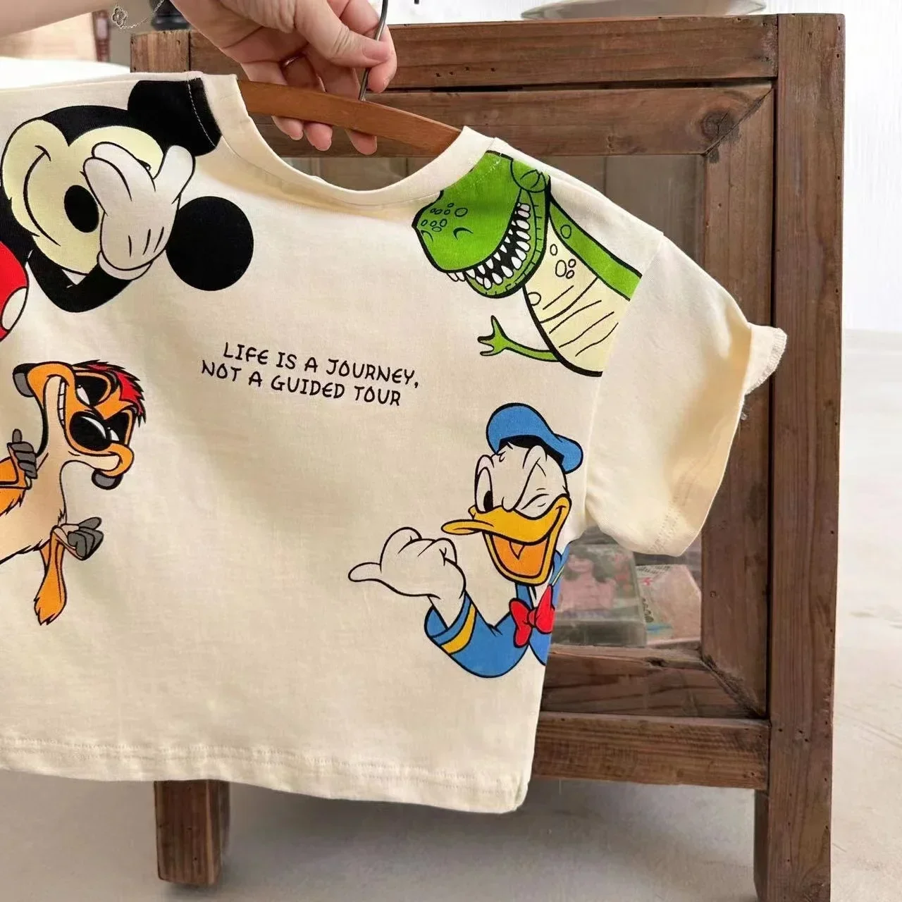 Zomer Baby Boy T-shirts met korte mouwen Cartoon Mickey Mouse Donald Print Girl Top Kinderen Peuter Katoenen Kleding Kid Tee Outfits