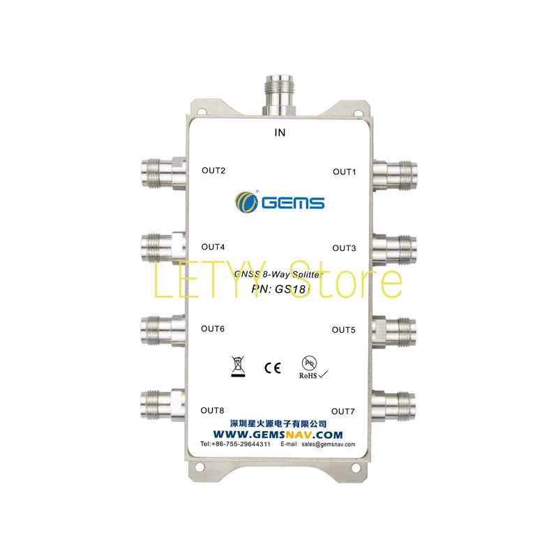 

GS18i Beidou GPS8 Power Divider GNSS Power Divider 1.1-1.7G Full Frequency N/SMA/TNC