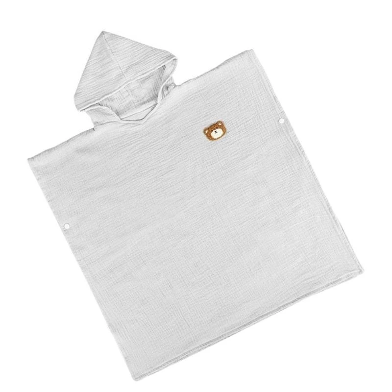 

J15U Детское полотенце-пончо с капюшоном, 4 слоя хлопкового полотенца. Детское полотенце с капюшоном и 4 слоями обертки для и