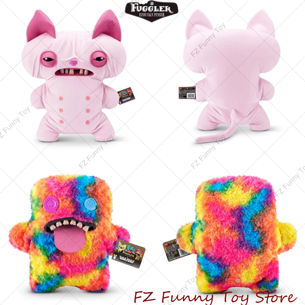 كبير Fuggler الوحش الأصلي أفخم دمية كبيرة الحجم 22-44 سنتيمتر القبيح الأسنان الوحش رقيق أبو الهول القط محشوة وسادة مقعد اللعب
