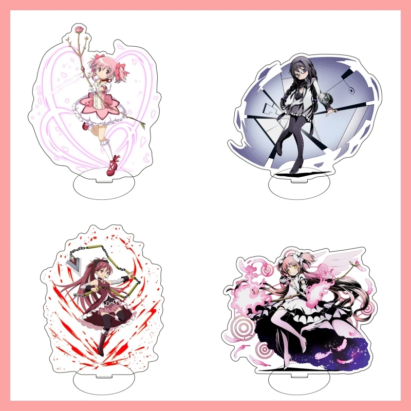 

Anime Puella Magi Madoka Magica Acrylic Stand Homura Akemi Model Figure Cosplay Plate Holder Topper Cartoon Birthday Fans Gifts