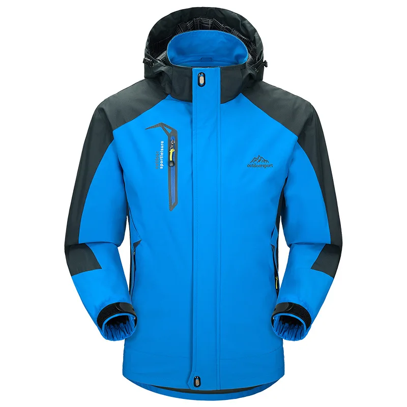 

Мужская водонепроницаемая ветрозащитная куртка от дождя, походная, лыжная, спортивная куртка на открытом воздухе, легкий компактный плащ с капюшоном для путешествий