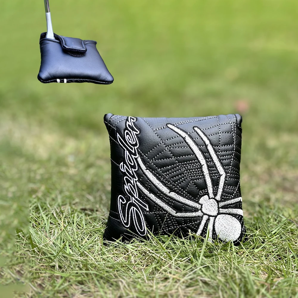 قطعة واحدة من غطاء نادي الجولف المصمم بنمط العنكبوت، غطاء قضيب دفع الجولف الأنيق، مقاوم للخدش ومتين، ملحقات الجولف #2