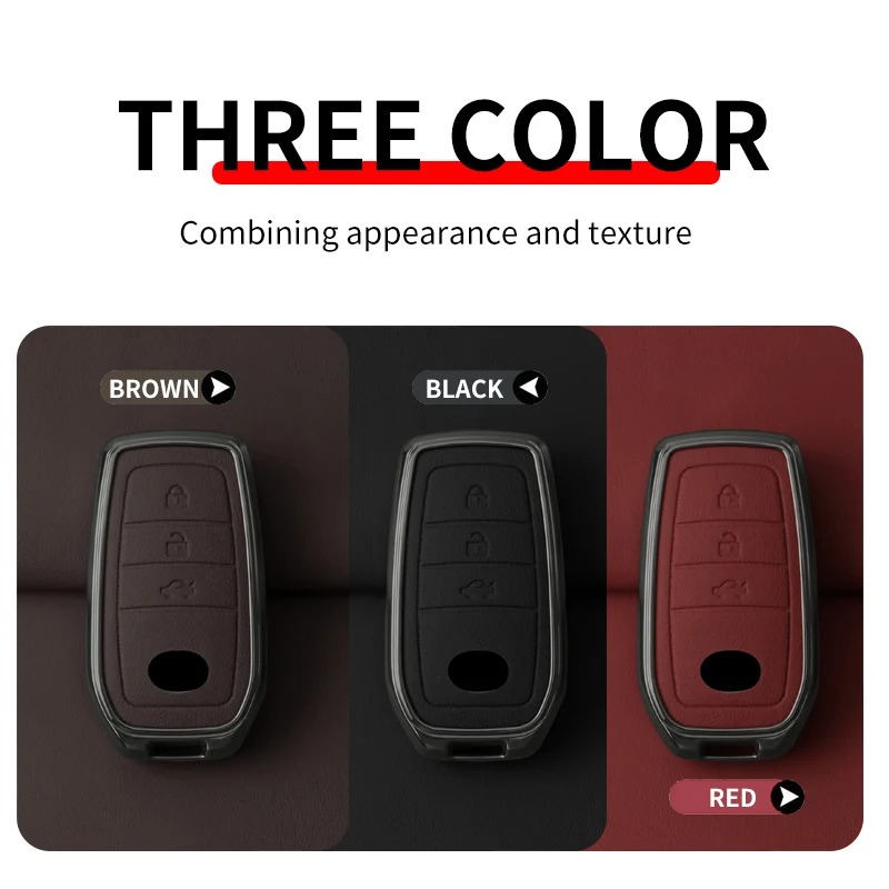 New Zinc Alloy Car Remote Key Case Cover Holder for Toyota Crown Handa Corolla Prado Camry Thunder Land Cruiser RAV4 Accessories