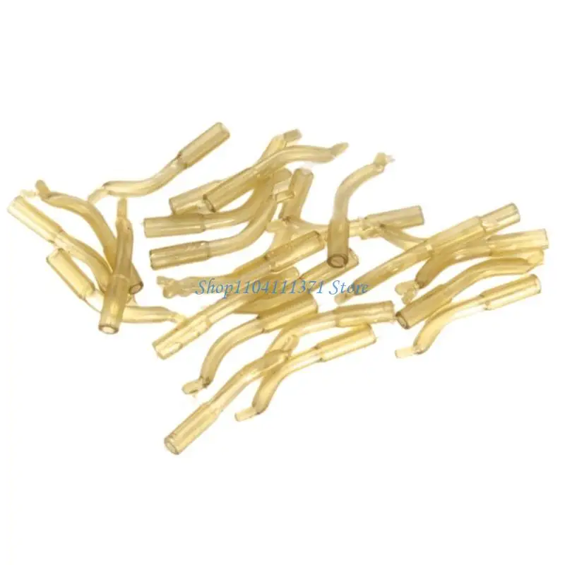 P9FC 20Pcs/set Lake Fishing Hook Sleeves Hair Rig Line Aligner Sleeves Lake Fishing Tackle Tackle Tool Fishing Hook Kickers
