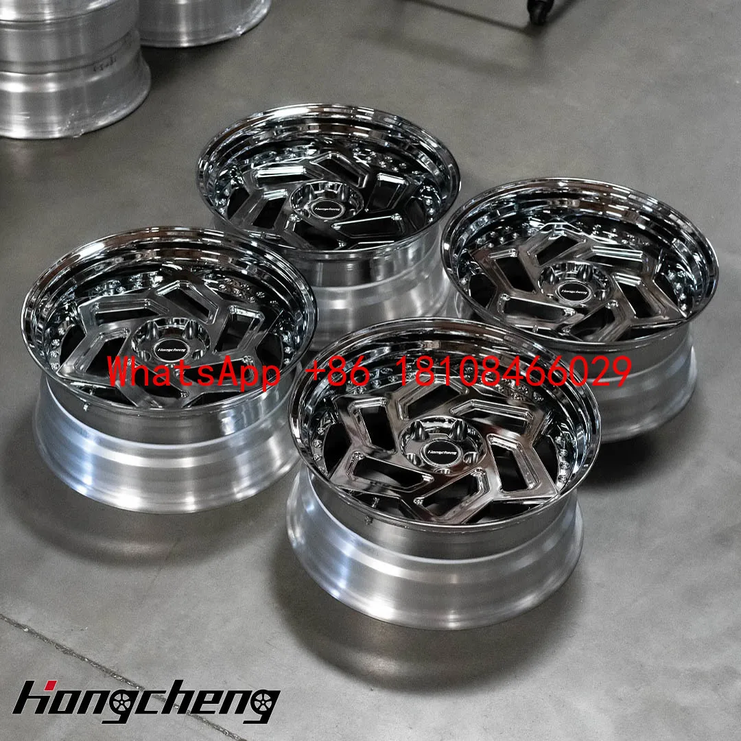 

Custom Size 18-23 Inch Forged Alloy Wheels 5x114.3 in Two Triple Chrome Center Wheel