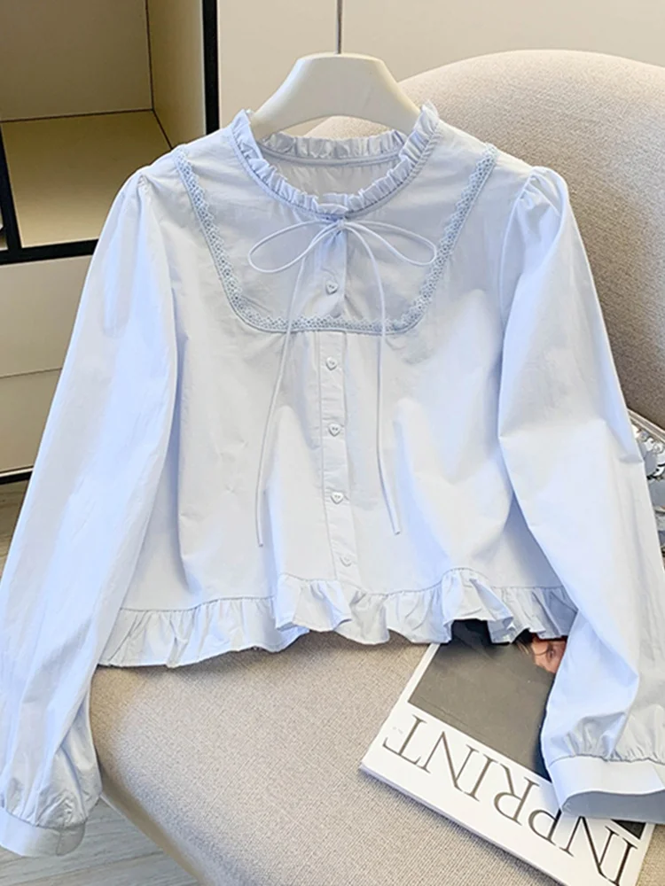 

Ele Long Sve Women's irt Spring 2026 New Sle Wood ain Faionable Small Top Age Reduction Busin Wear