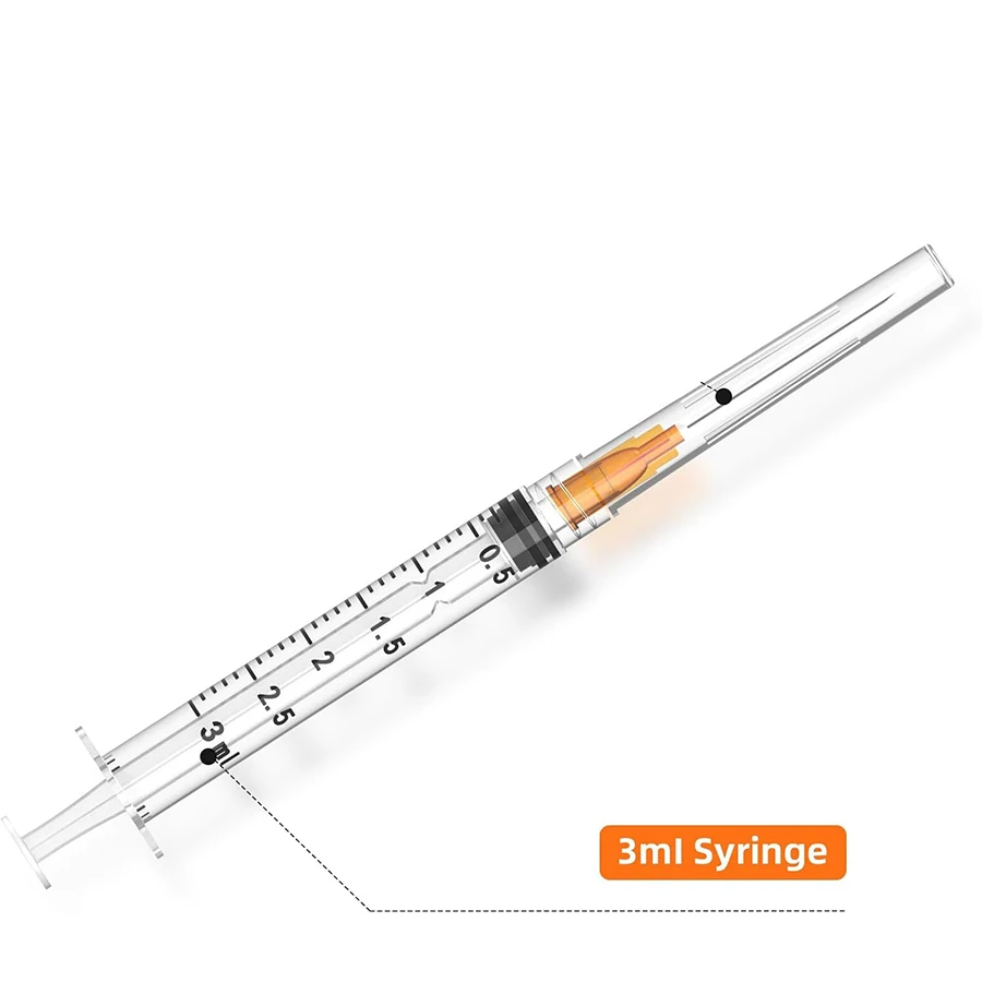 3ml Einweg-Luer-Lock-Spritze, Geeignet für Haustiere und Nutztiere, Industrielle Anwendung, Laborabgabe und Manuelle Anwendungen – Detail 5