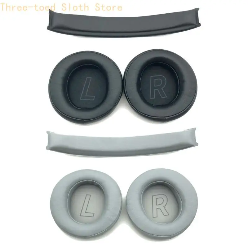 Protein-Leder-Ohrpolster, Ohrpolster, Schwamm-Ohrpolster, Abdeckung, Kopfbalken-Abdeckung für Hecate G5BT Headsets E74A – Detail 2