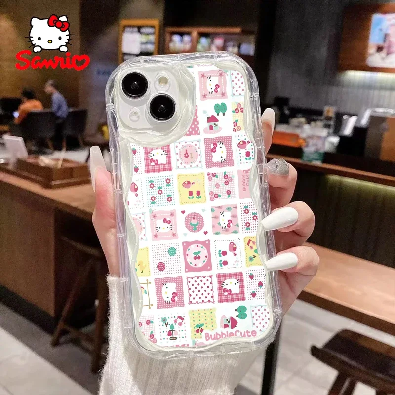 

Sanrio Phone Case Iphone 16/15/14/13/12/11/x/xs/xs Max Girl Mobile Phone Shell Kitty Cat Cartoon Accessory Brithday Gift