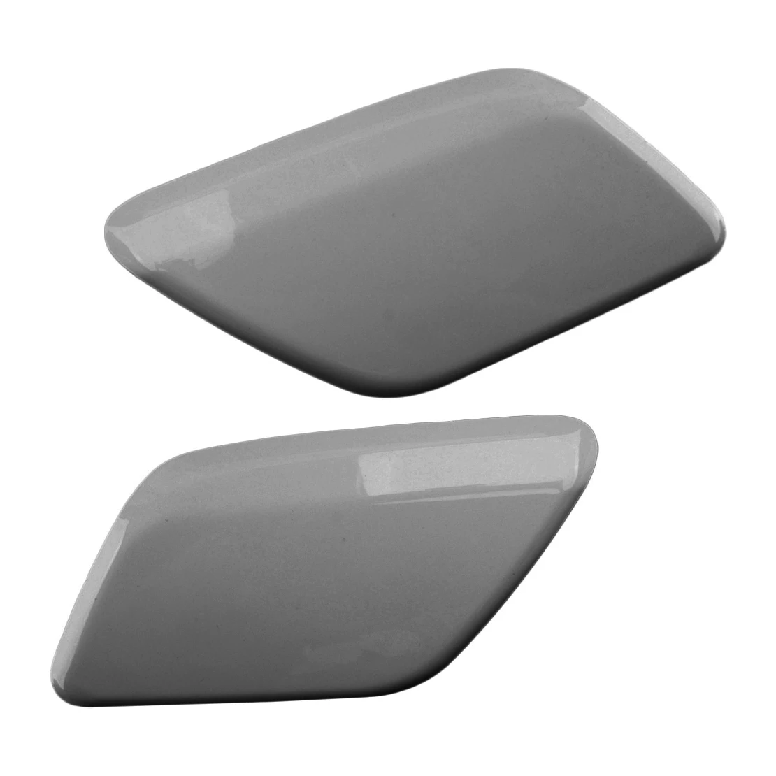 1 Pair Front Left Right Headlamp Headlight Washer Spray Nozzle Cover Cap 39802681 39802699 Fit for Volvo S60 V60 2011-2013 Gray