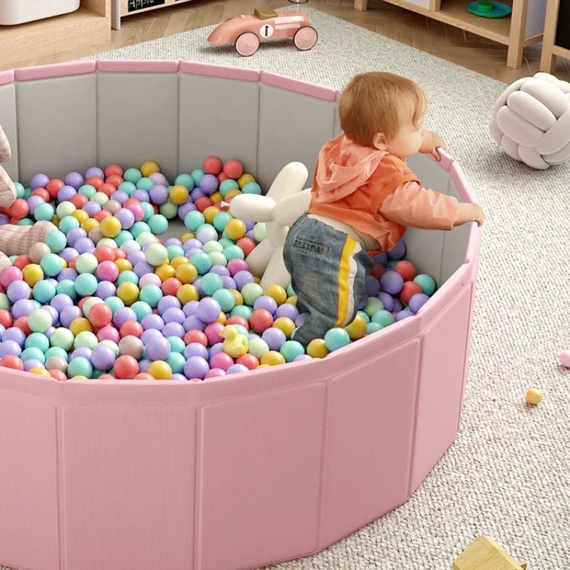 Wear-Resistant Ocean Ball Pool: Thickened Indoor Play Area for Kids, No-Inflation Needed, Chew-Safe Children's Toy Playground