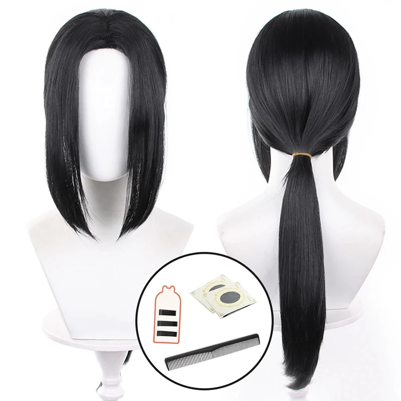 

Anime Uchiha Itachi Cosplay Wig Rose Net Synthetic Fiber Adjustable Size Heat Resistant Cap Halloween Christmas Cosx,3;b'2.