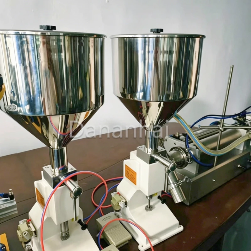 Pedal Filling Machine 10-100ml Automatic Manual for Liquid Oil Shampoo Honey Detergent Lotion - Foot Operated Filling Machine