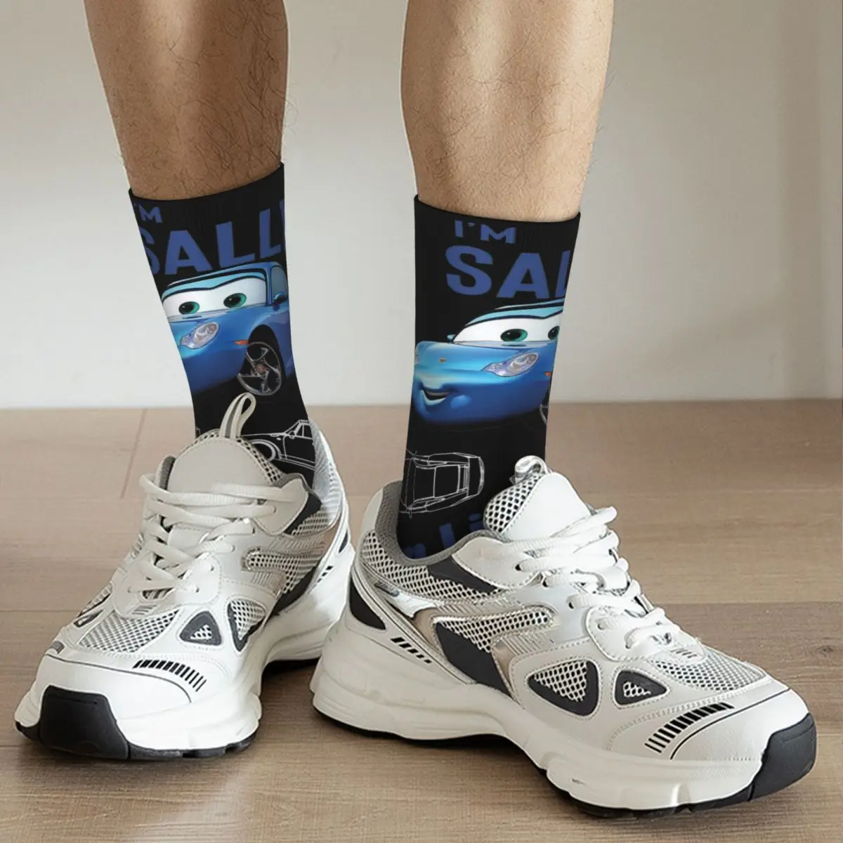 Winter Warm Hip-hop Unisex Sally I\'m Lightning Cars Socks Mcqueen Breathable Basketball Socks