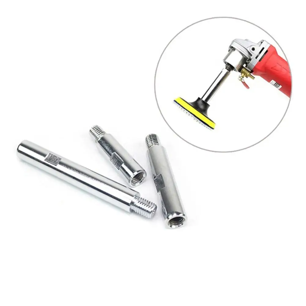 Biela de extensión de amoladora angular, adaptador de rosca de 75/100/140mm, eje de extensión con tuercas, adaptador de rosca, almohadilla de pulido