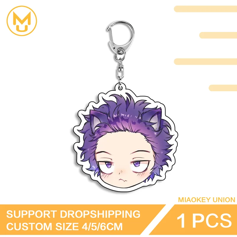 Anime Character Hot Selling Double Sided Acrylic Keyring Amusing Attractive Customizable Practical Key Ring Gift For Friends