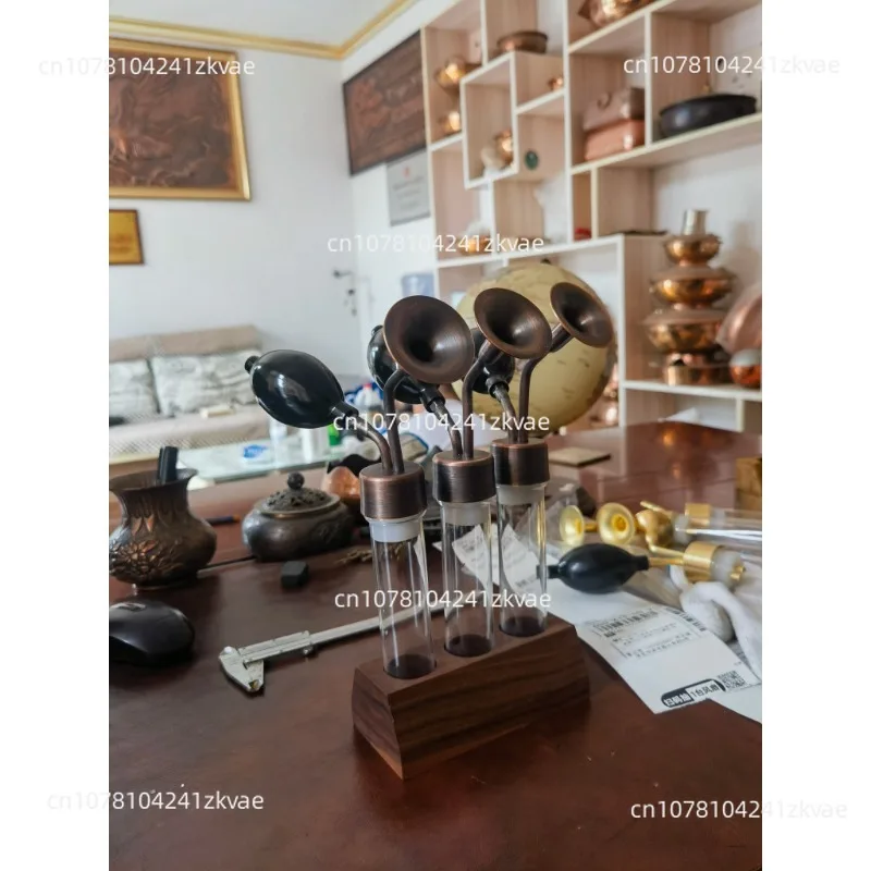 Suitable for glass creative custom scent bottle SPA spa brass scent instrument Baijiu essential oil perfume