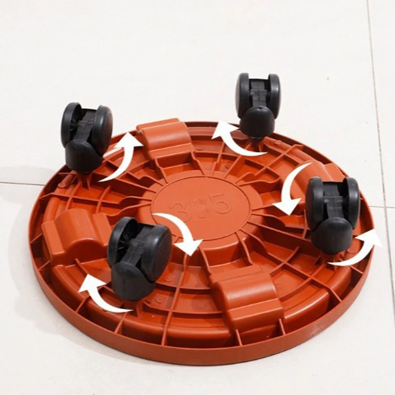 Flowerpot Tray Thickened Universal Wheel Flowerpot Water Collection Base Bottom Support Movable Flower Pot Tray Garden Tool
