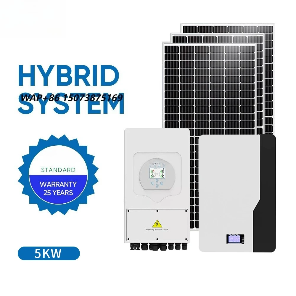 5kw 10kw 15kw 20kw Complete All in One Balcony Home Hybrid Off-grid Ongrid Solar Panel Power Energy System Kit