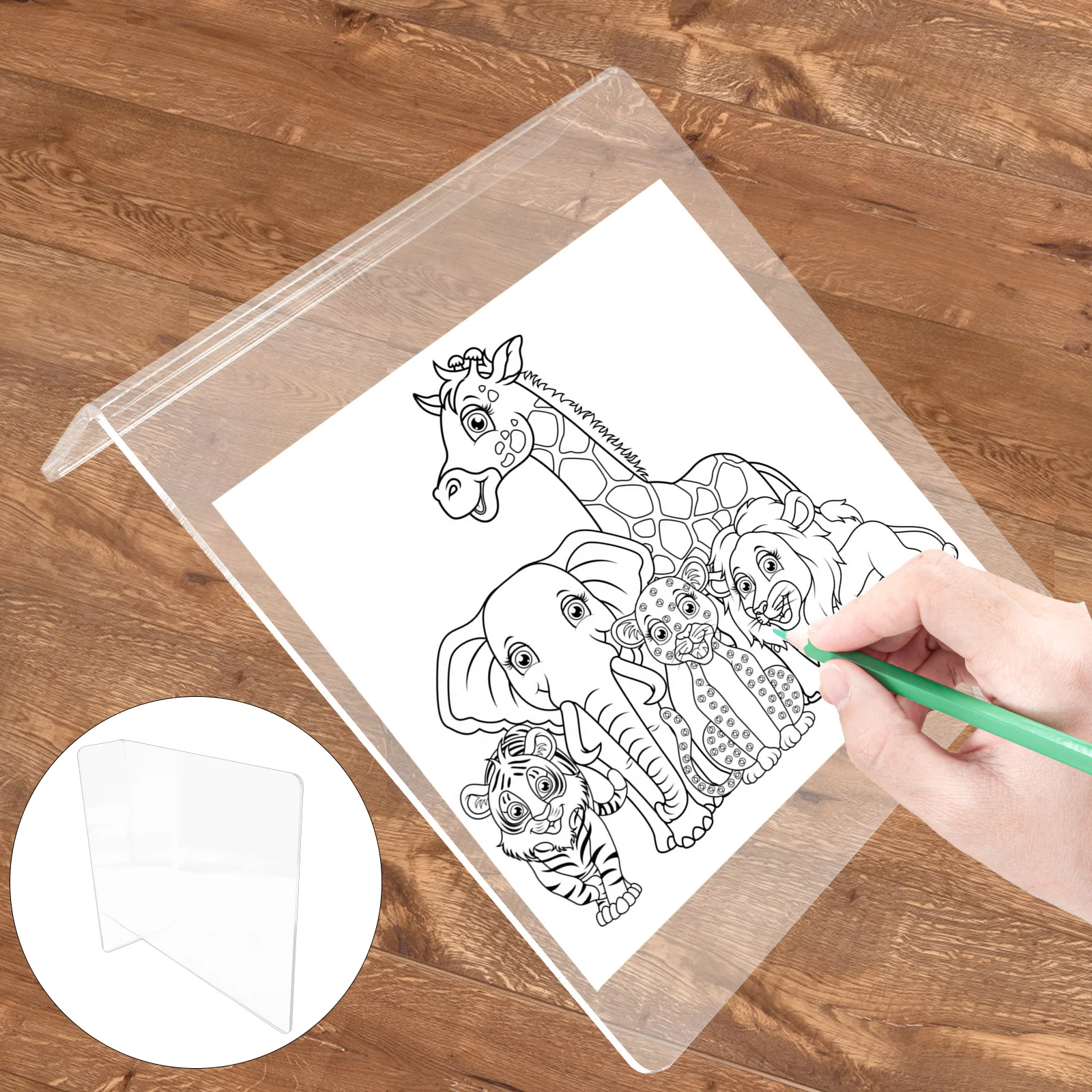 

Acrylic Writing Board Clear Desktop Easel Painting Display Stand Drawing Board for Artists and Students Desktop Easel