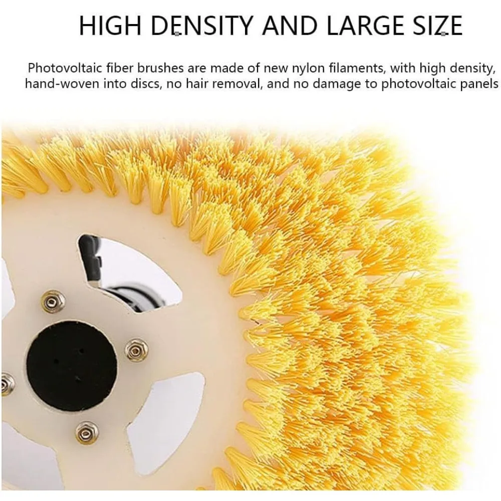 

New listing Electric solar photovoltaic panel cleaning brush Solar panel cleaning equipment Rotary brush